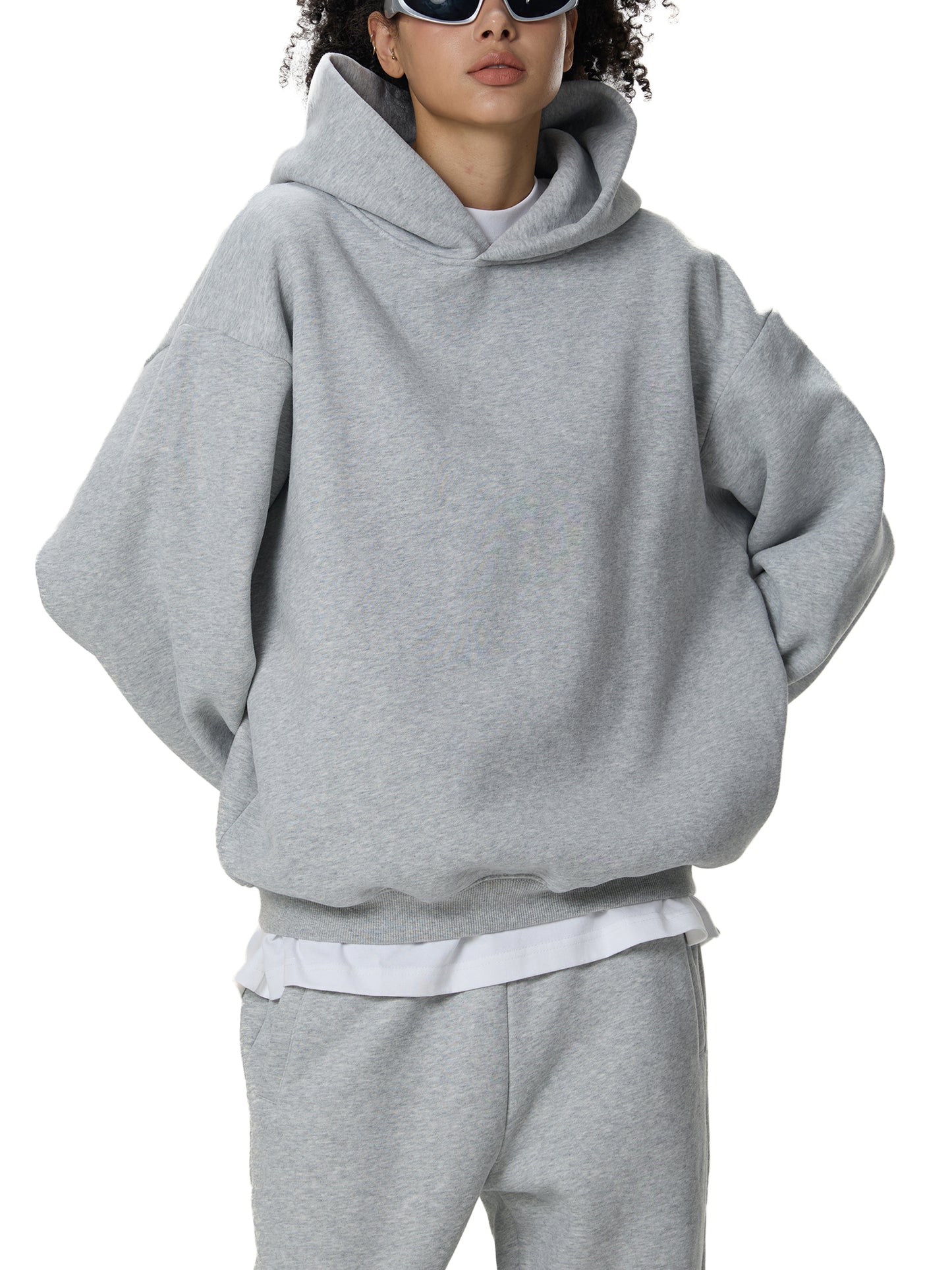 Fleeced Boxy Hoodie