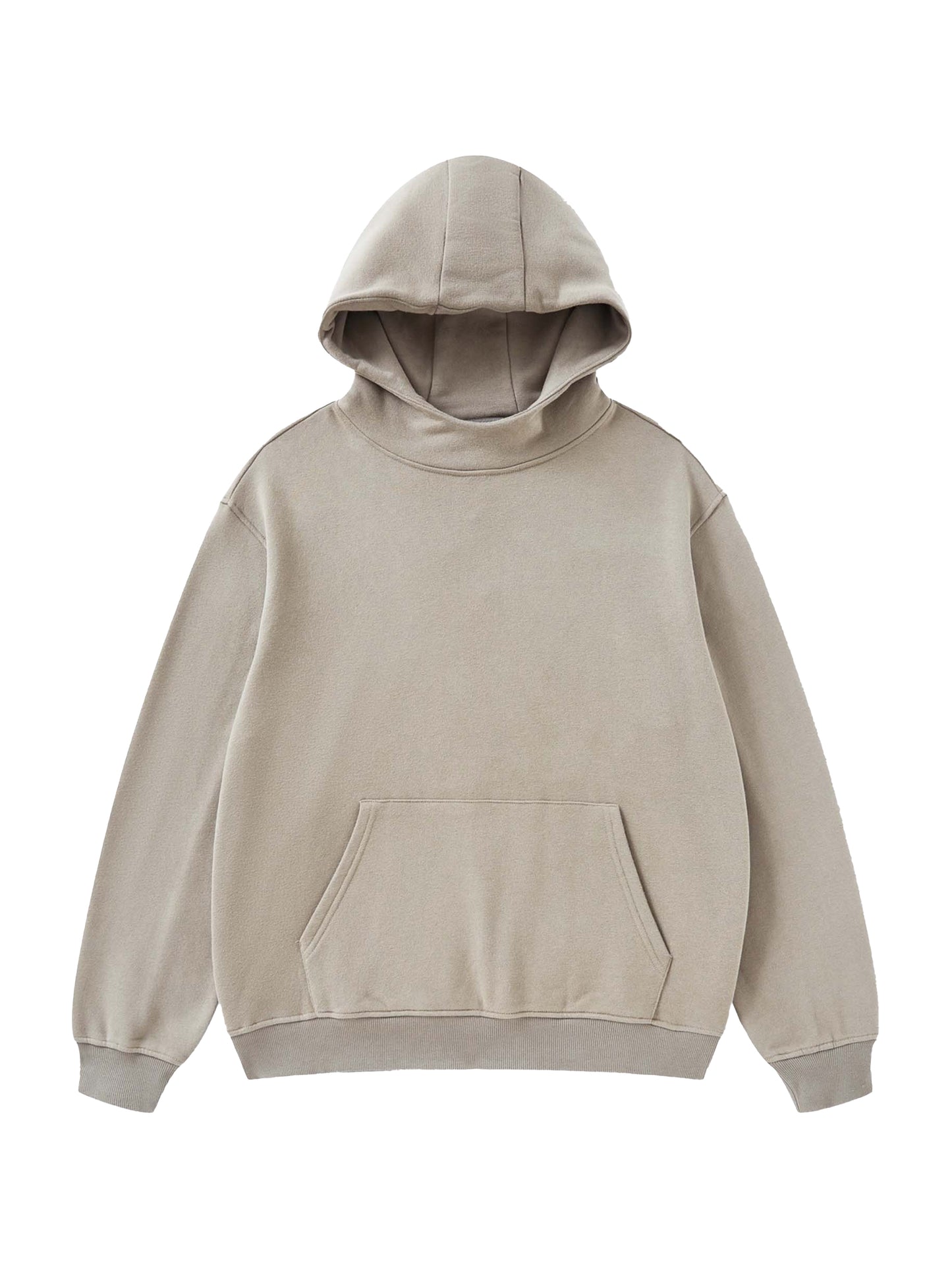 Fleeced High Neck Hoodie