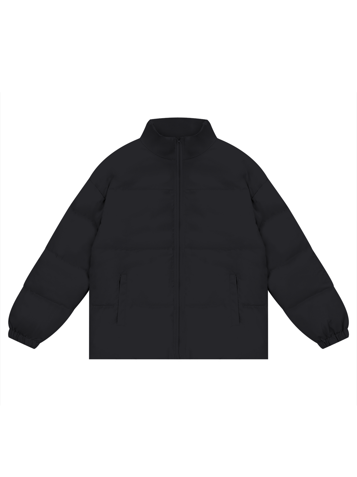 Unisex Zipper Puffer Coat