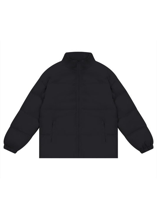 Unisex Zipper Puffer Coat